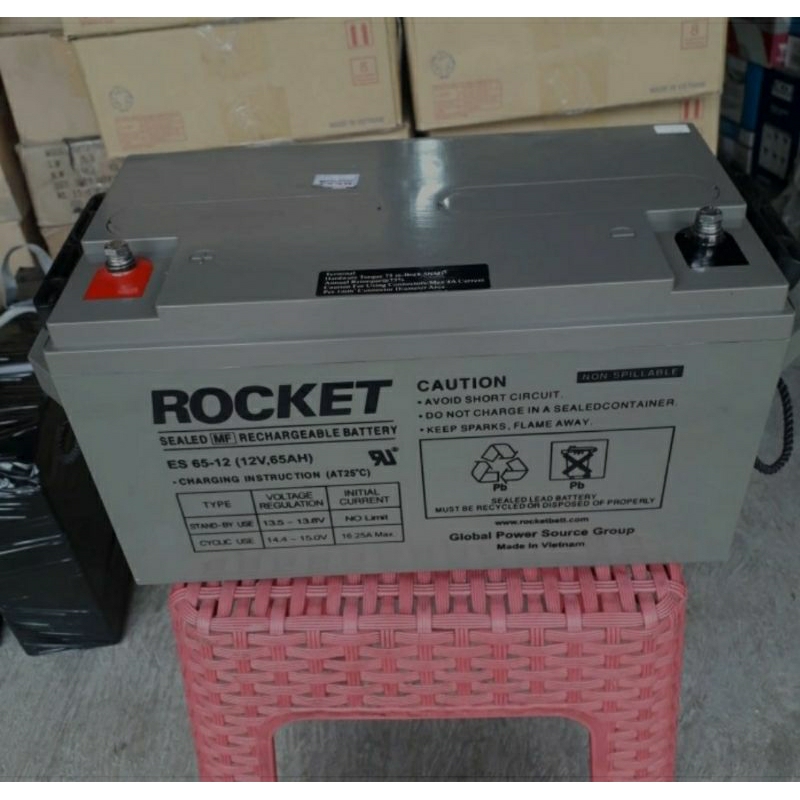 battery vrla rocket 12volt-65ah good performance