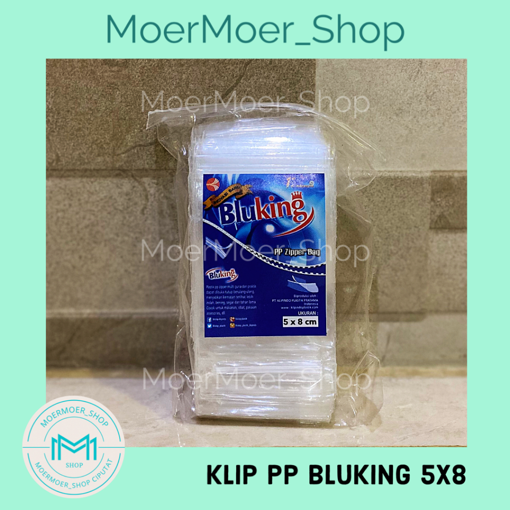 Plastik Klip PP Bening 5x8 Bluking