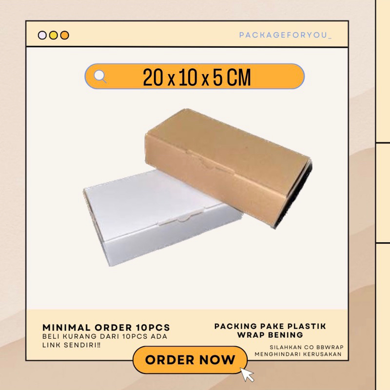 

Box/Mini Box/Dus Die Cut 20x10x5 cm Pizza Packaging Polos Olshop
