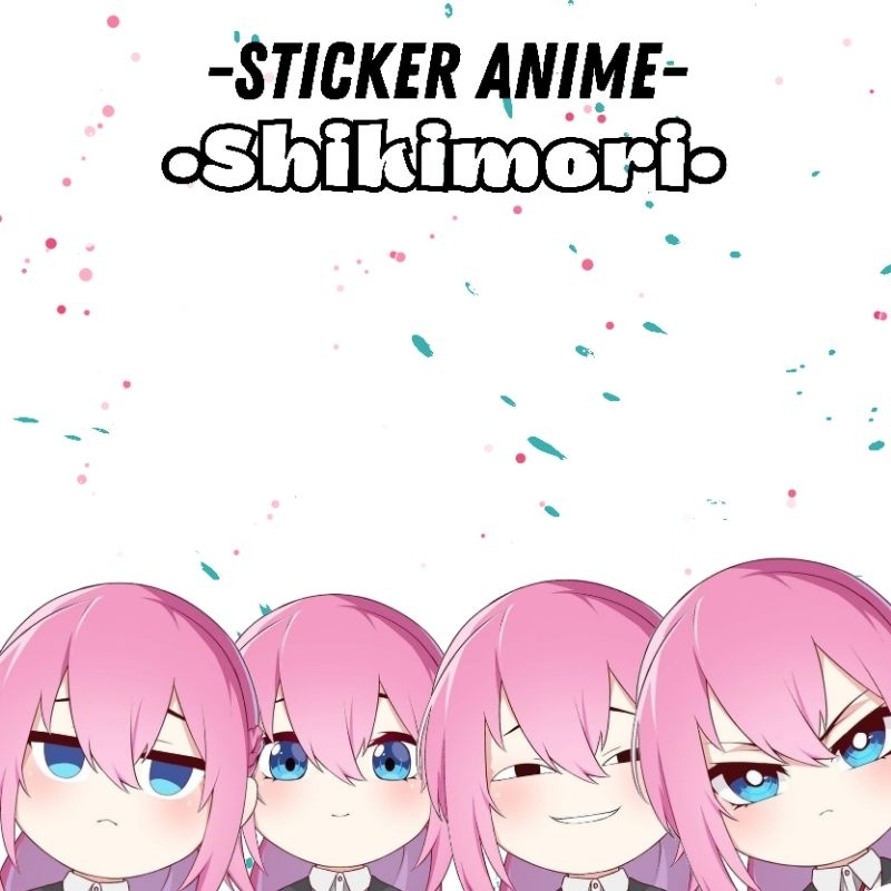 Sticker Anime Shikimori-san Chibi Waterproof