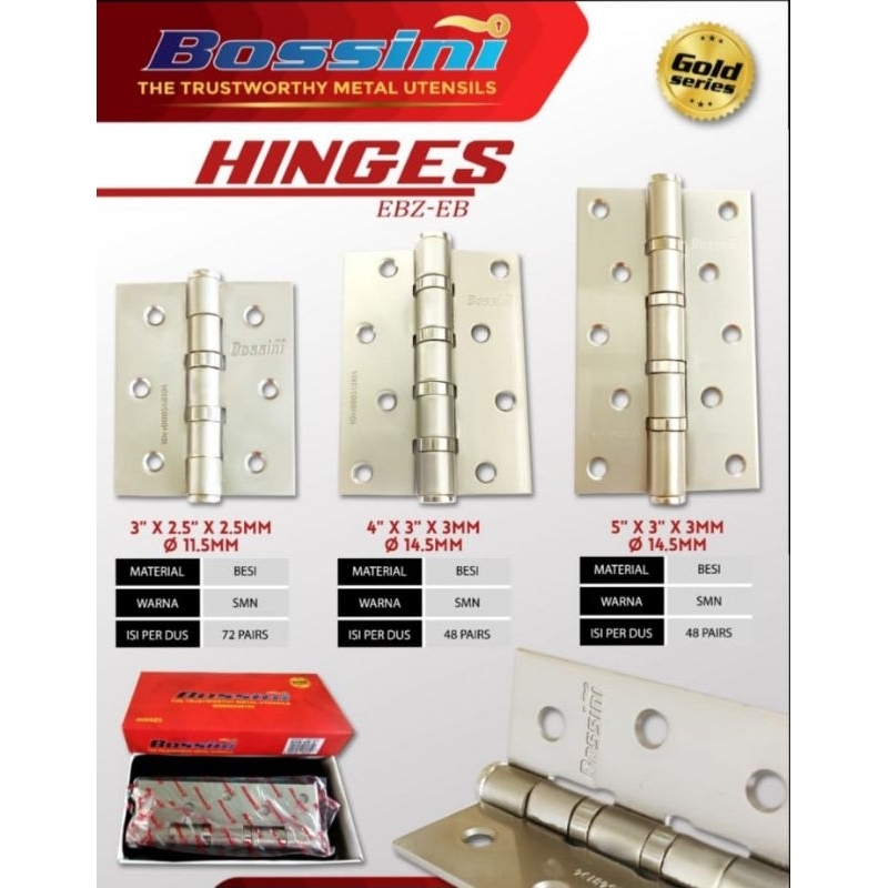 ENGSEL PINTU TEBAL ENGSEL JENDELA BOSSINI