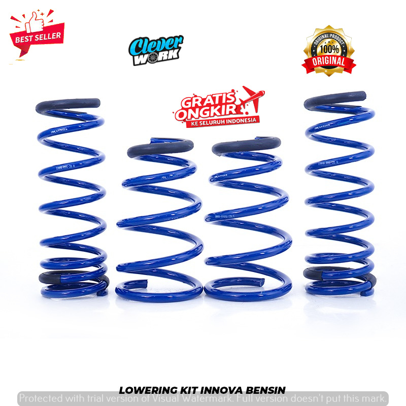 LOWERING KIT HSR RED INNOVA BENSIN dibawah 2012