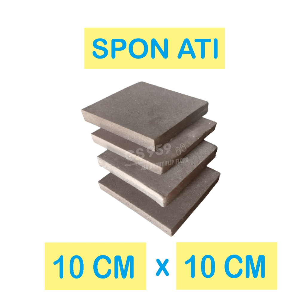 ( LIMBAH ) SPON ATI / BUSA ATI / SPON EVA TEBAL 1 CM BENTUK POTONGAN KOTAK