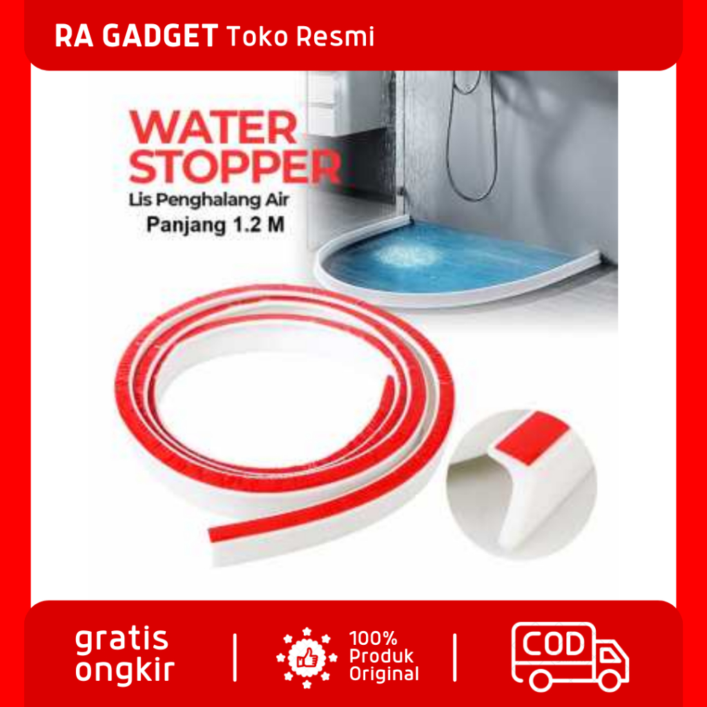 KAret Penghalang Air Banjir Sealing Strips Water Stopper Bar 1.2M / Lis Silikon Silicon Seal Pembata