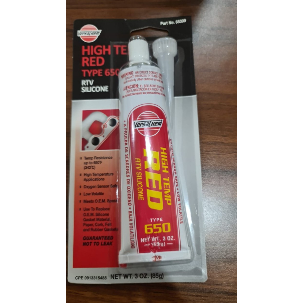 Lem Red Silicone BESAR / Lem Gasket Merah Tahan Panas/ Auto Sealer Merah Tipe 650 merk Versachem Asl