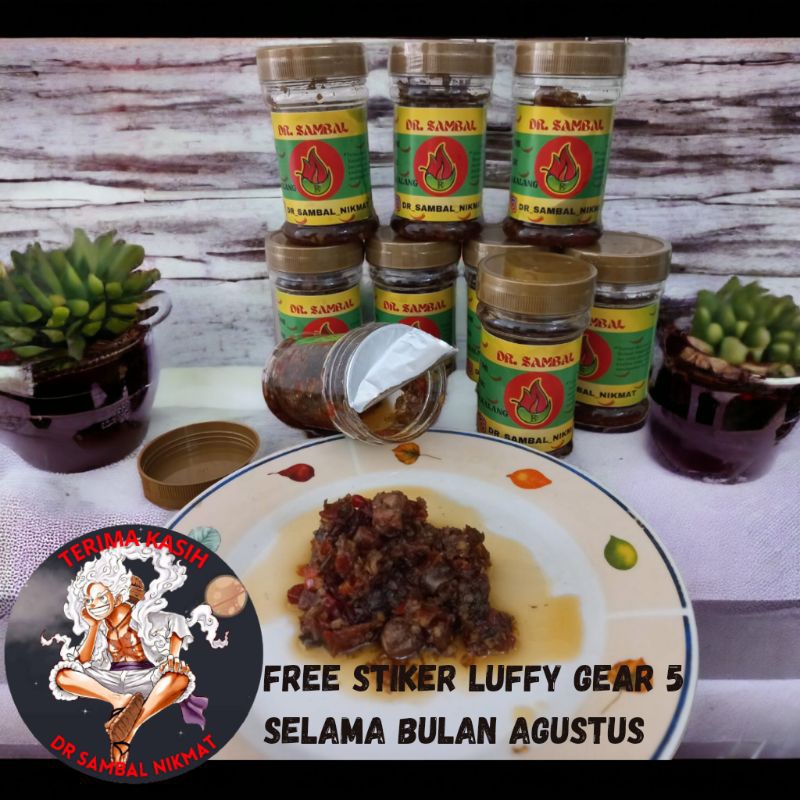 

DR SAMBAL NIKMAT free stiker luffy gear 5