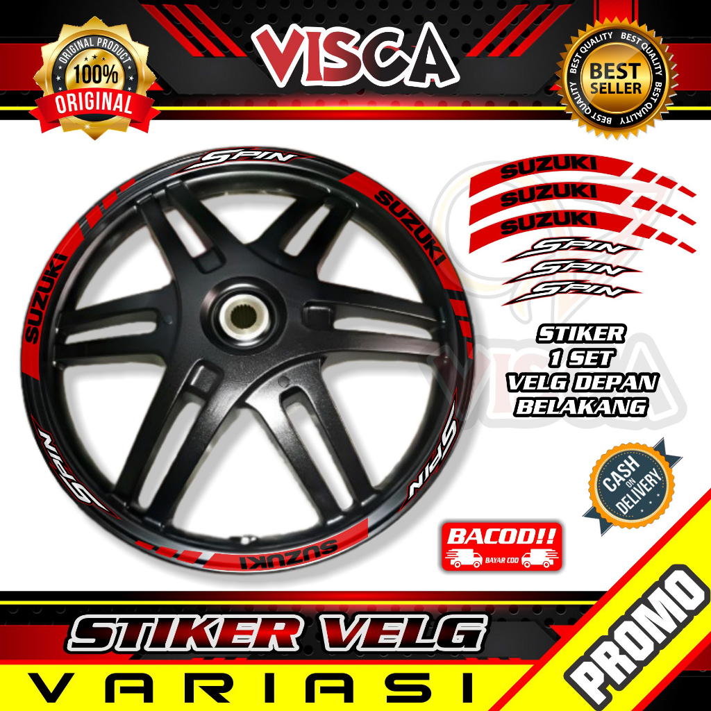 Stiker Velg List Velg Motor Stiker Velg SPIN