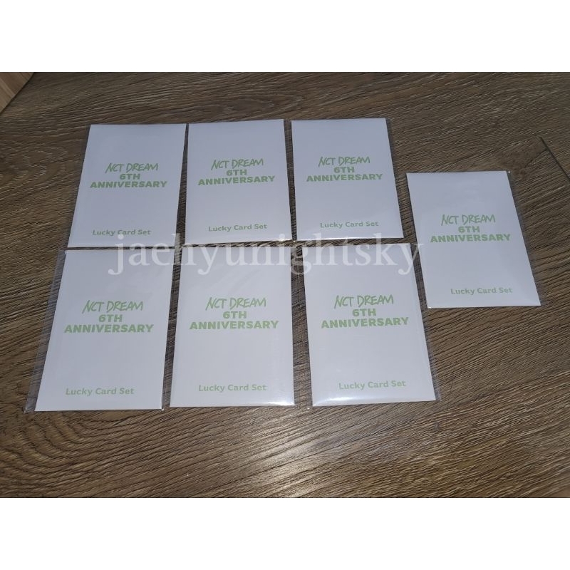 [SEALED] nct dream 6th anniversary lucky card set