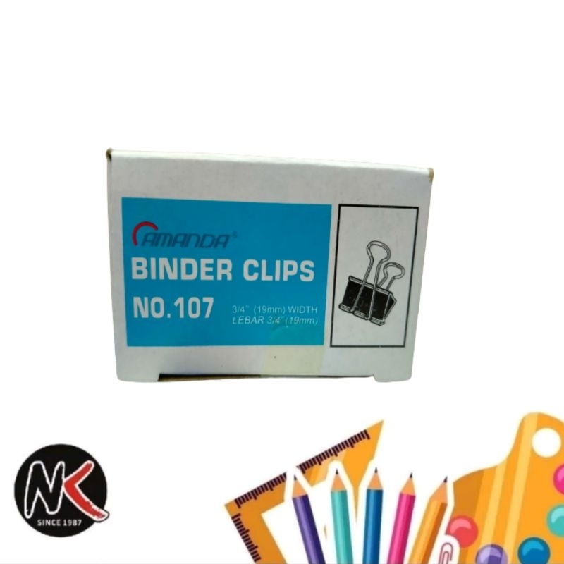 

Binder Clip/Clips/Klip Penjepit Kertas No. 107