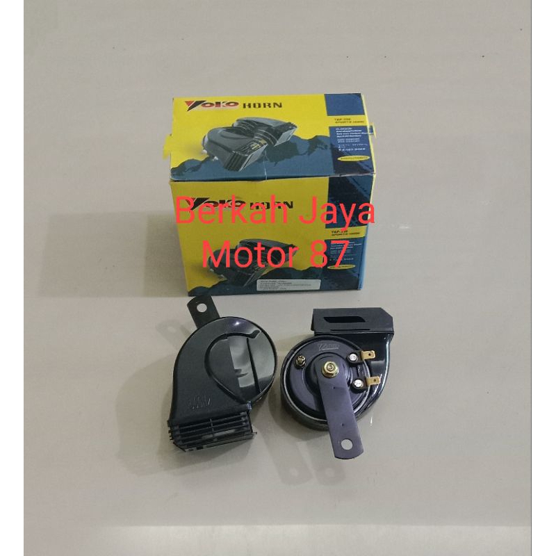 Klakson Keong Horn Keong Mobil dan Motor two tone 12volt Merk Yoko