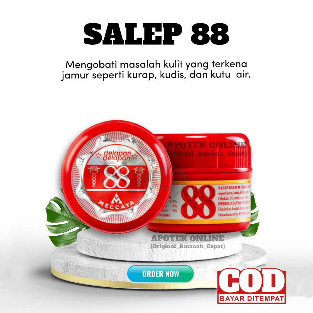 Salep 88 Original 100% Alis - Salep 88 - Salep 88 Anti Jamur 6gr - Salep Kurap, Kudis, Kutu Air - Cr