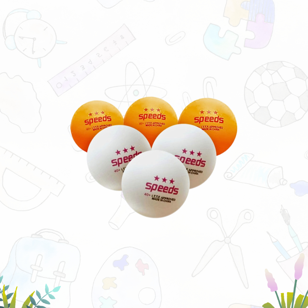 BOLA KECIL /BOLA TENIS MEJA/BOLA PINGPONG SPEED SET ISI 6