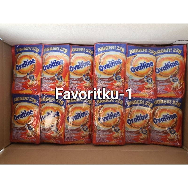 

OVALTINE Susu Bubuk Cokelat dan Malt 22 gr. 1 Renteng Isi 10 Bungkus