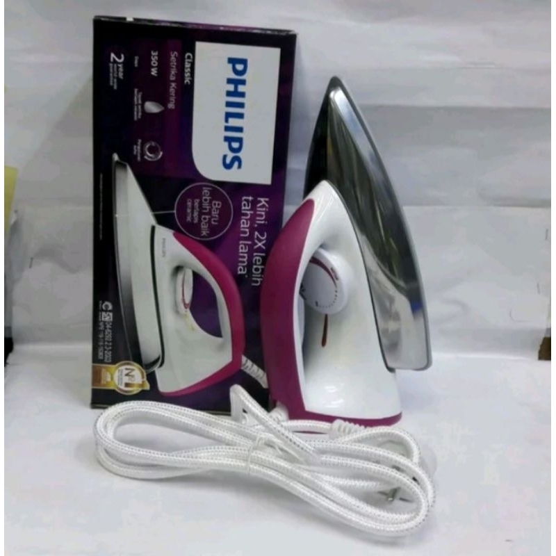 PHILIPS SETRIKA HD 1173 NEW 350 WATT SETRIKA PHILIPS HD 1173 ORIGINAL