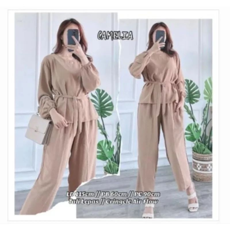 setelan crinkle airflow premium kekinian