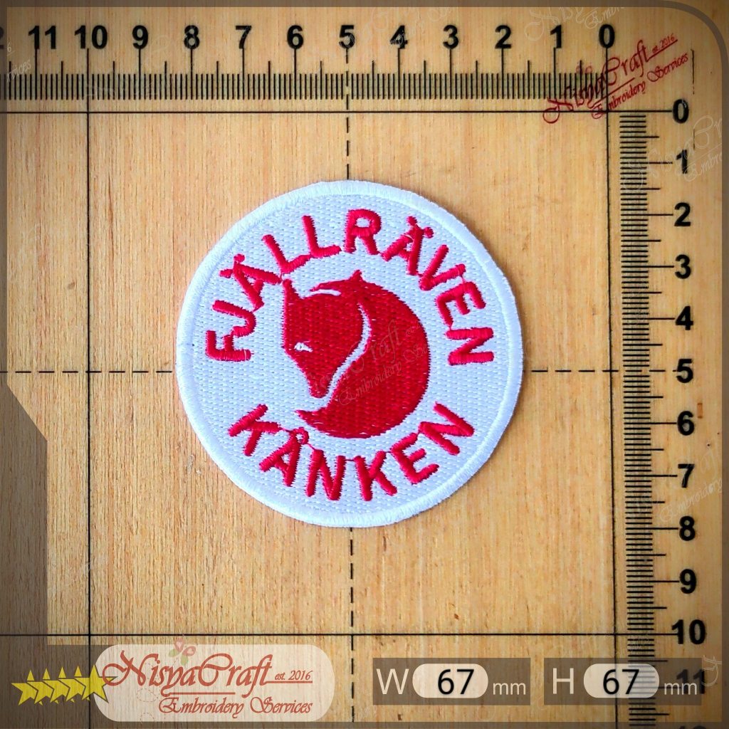 NCEP0201-0011- FjallRaven Kanken - Iron On Sew On Emblem Patch Bordir