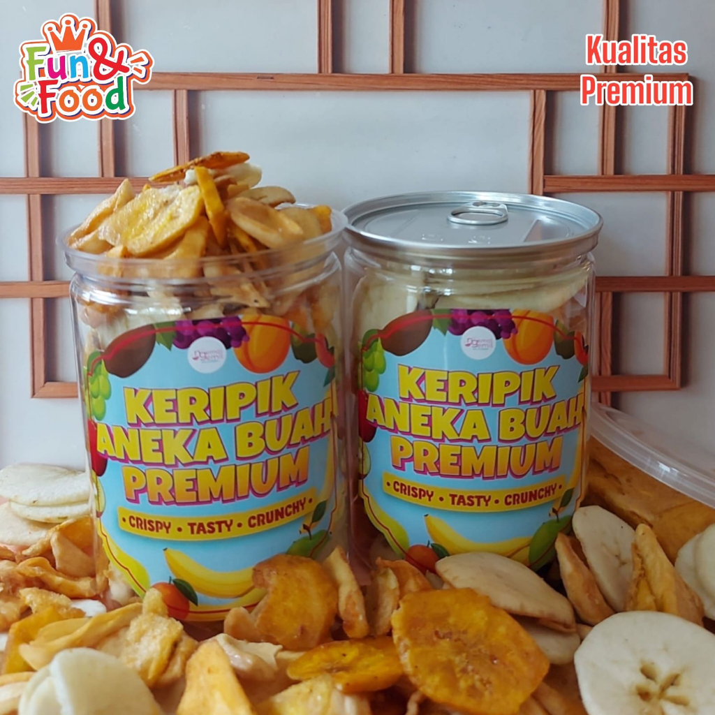 

Can Keripik Aneka Buah Mix Kualitas Premium