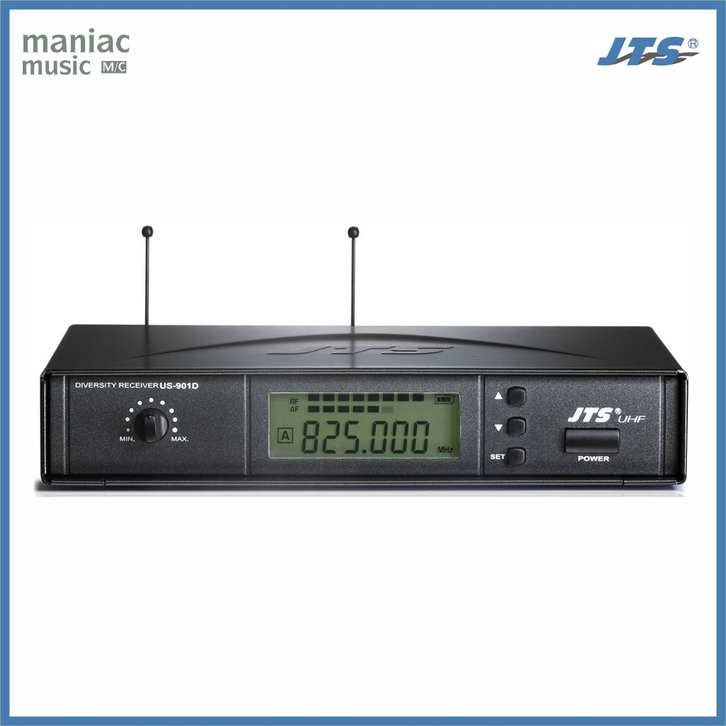 JTS US901D - Wireless Receiver. PLL UHF. Microphone. Single. XLR