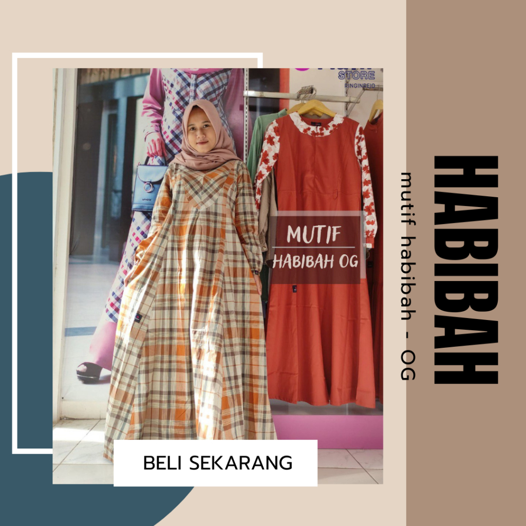 MUTIF HABIBAH TERBARU / MUTIF HABIBAH ORANGE / HABIBAH OG TERBARU / GAMIS FULL MOTIF / GAMIS MUTIF K
