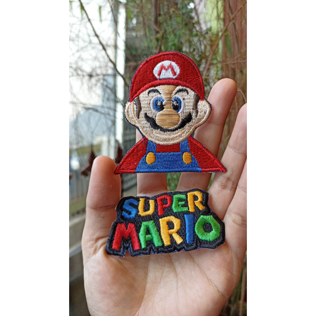 Emblem Patch Bordir Super Mario