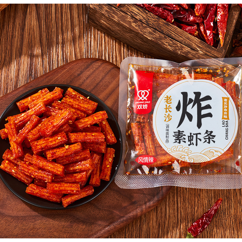 

Shuangjiao Mini Snack Latiao Halal Spicy Gluten camilan pedas