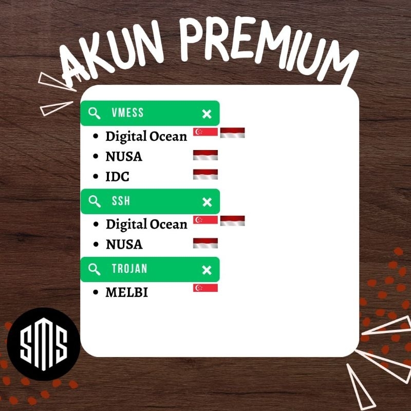 akun vpn premium ws trojan vmess v2ray ( INDO IDC/Wijaya )