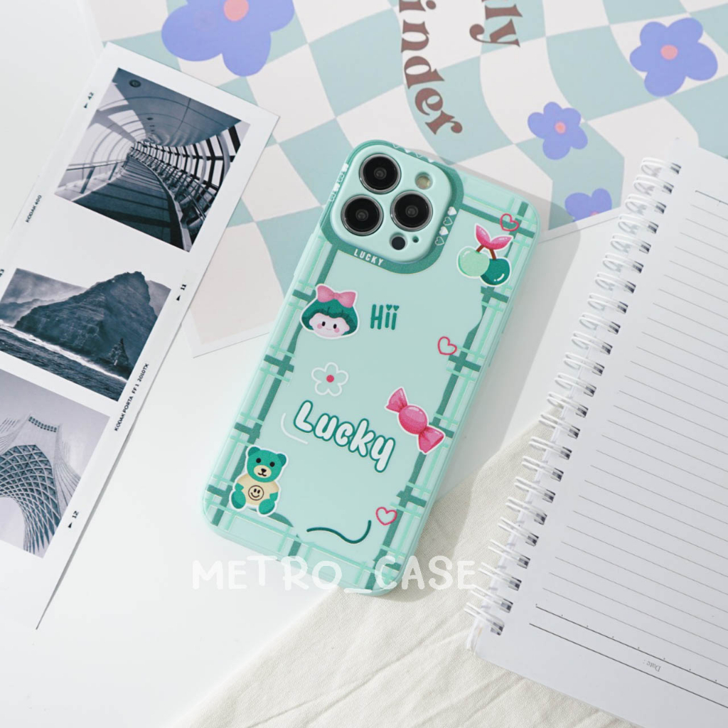 [M13] CASE MACARON MOTIF VIVO V27 V27E V25E 5G V23E 5G V15 PRO V11 V21E V21 4G 5G Y36 Y16 Y35 Y22 Y7