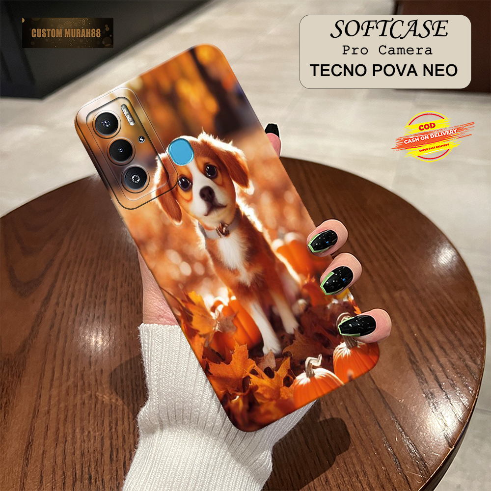 Case Tecno Pova Neo Terbaru - Fashion Case DOGS - Casing Hp Tecno Pova Neo - Softcase Pro Camera Tec
