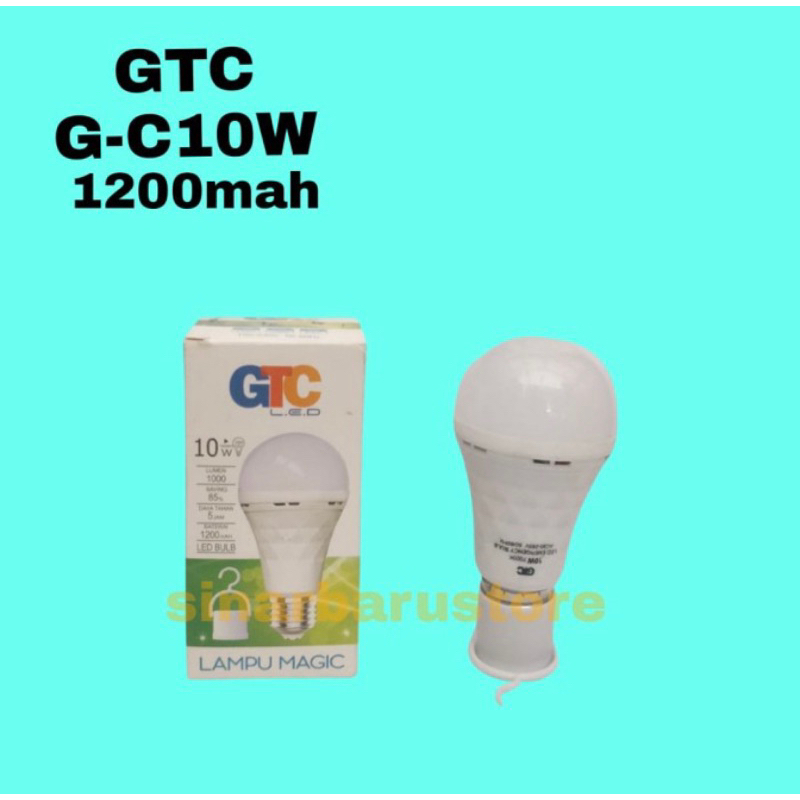 Lampu LED Emergency/Darurat Magic GTC 10 Watt Putih