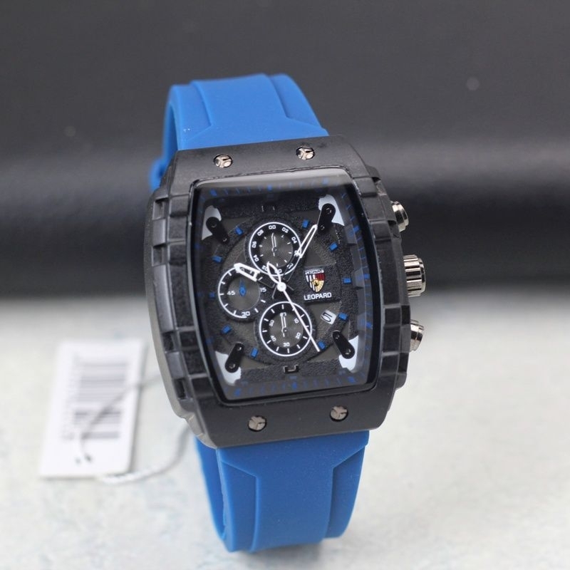 Jam Tangan Pria Leopard A9 Tali Rubber
