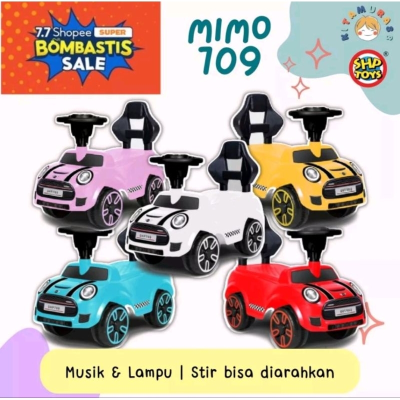 MAINAN MOBIL ANAK MAINAN MOBIL DORONG BISA DI NAIKIN ANAK ADA MUSIK DAN LAMPU