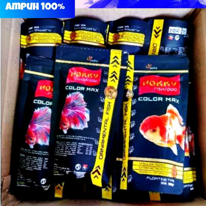 Pakan Koki Hokky colour max protein tinggi segala jenis ikan