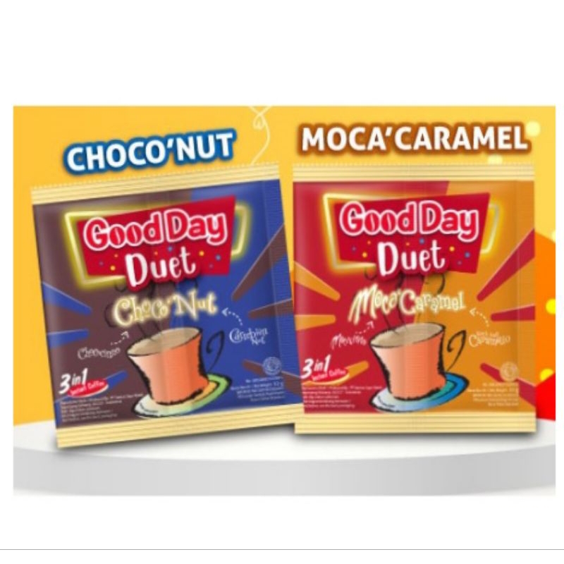 

KOPI GOOD DAY DUET CHOCO NUT / MOCA CARAMEL