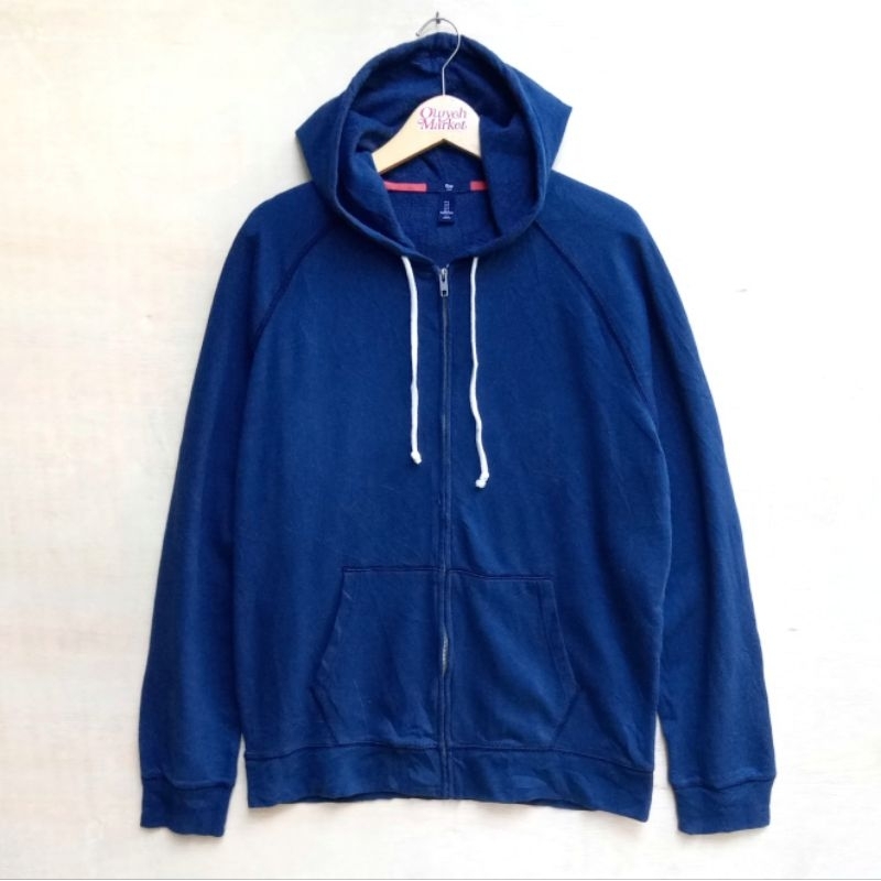 GAP Zip Hoodie Original Blue polos Size L-XL zipper