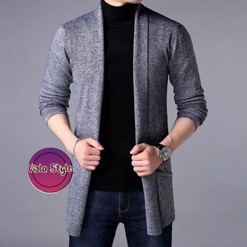 Sweater Rajut Cardigan pria