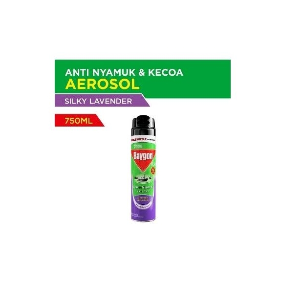 Baygon aerosol silky lavender 750ml