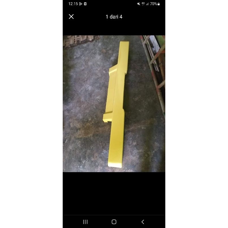 Bemper belakang truk dobel cat