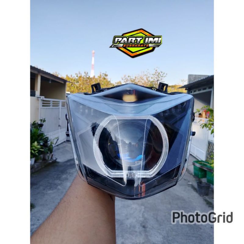 lampu beat 2017/2018 set biled projector 2,5inch AES WST GEN 2 reflektor lampu depan beat 2017 2018 