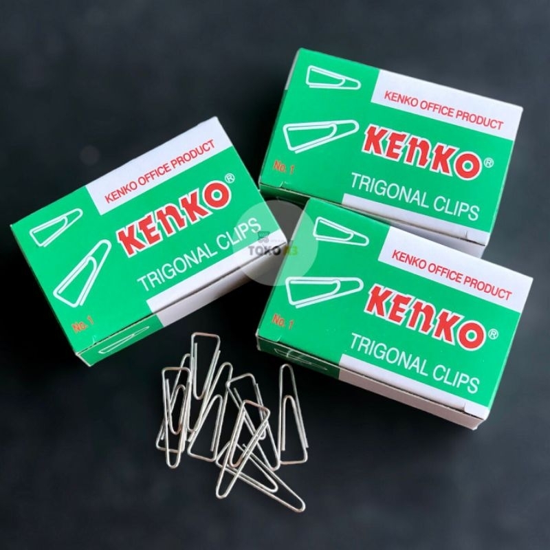 

Paper Clip Kertas No. 1 Trigonal - KENKO - Pack