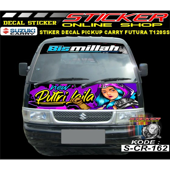 Stiker Decal Sticker Kabin depan stiker kap Mobil Pick Up Futura T120SS