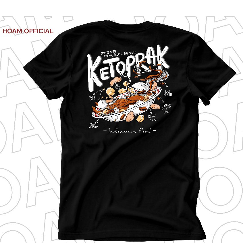 Kaos Hoam - Indonesian Food - Ketoprak