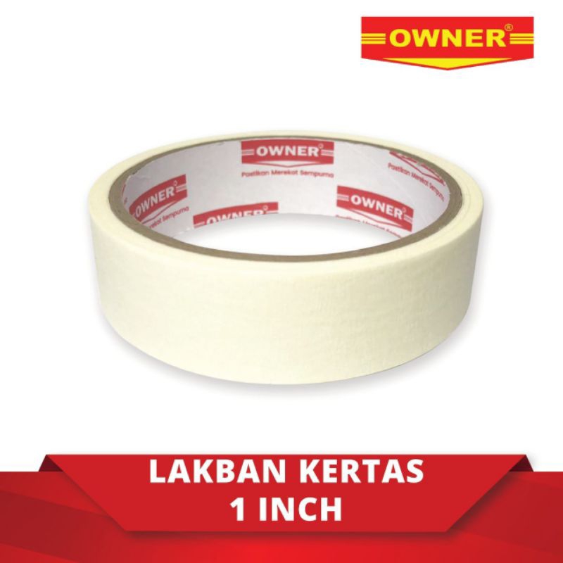 

Lakban kertas 1"/solasi kertas
