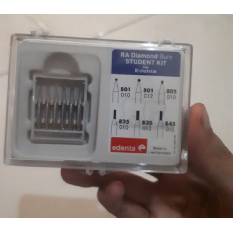 Edenta Bur Diamond Set 6 RA Student Kit - Low Speed.