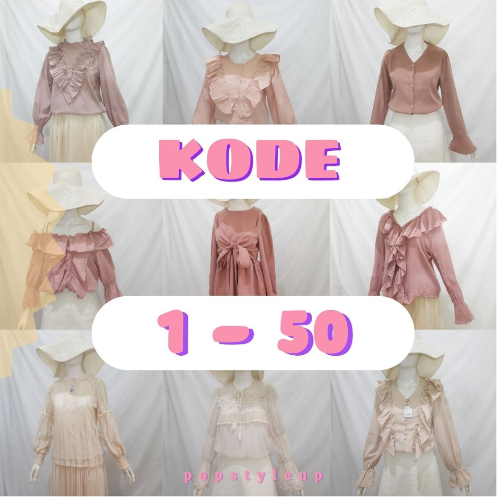 BLOUSE KOREA - KODE 1-50