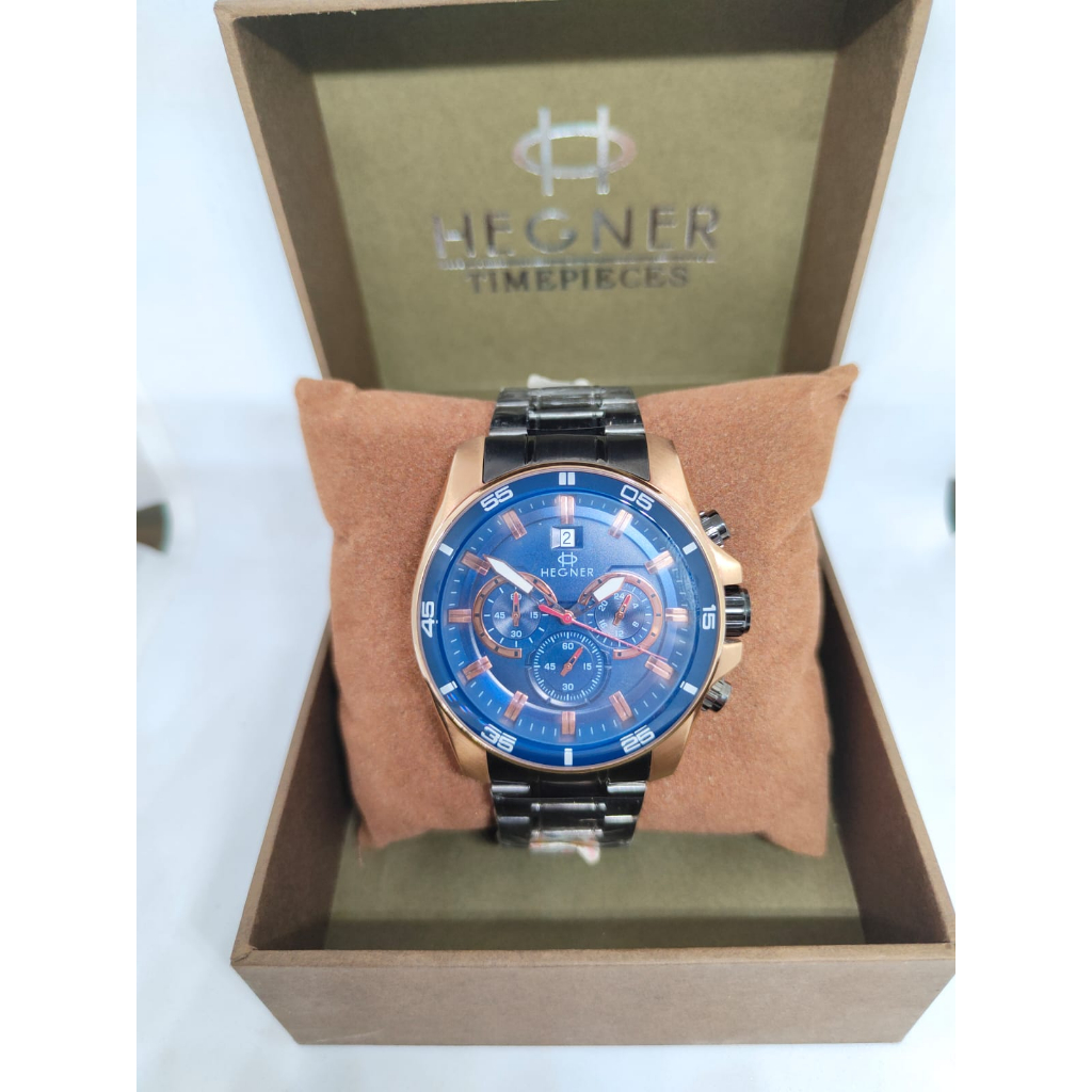  ORIGINAL  JAM TANGAN PRIA HEGNER HW9001G-3