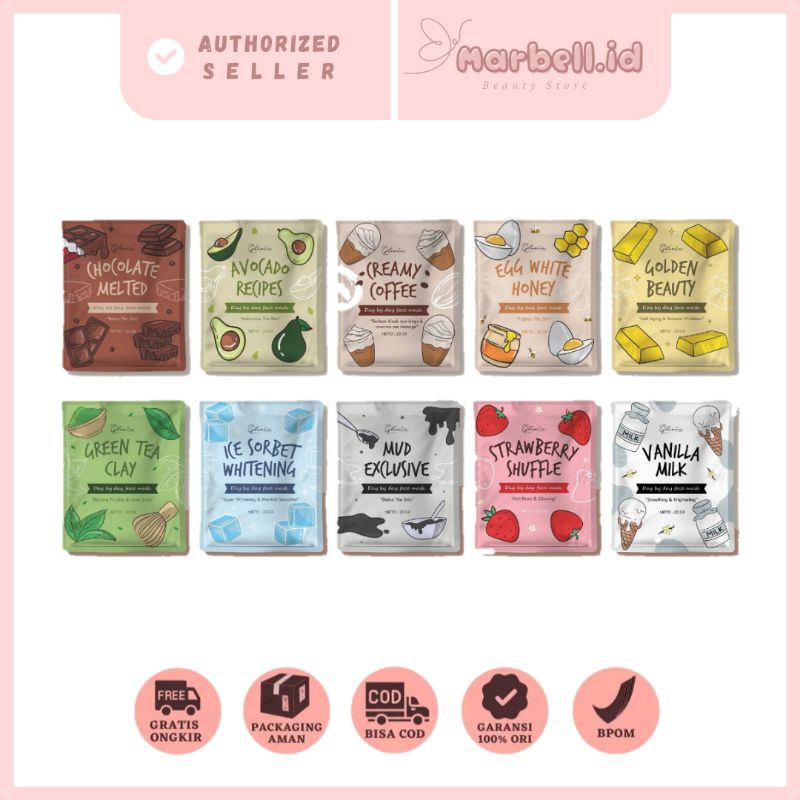 Lea Gloria Masker Wajah Organik 20 gram Face Mask By Lea Gloria - Masker by Lea Gloria - Masker Bubu