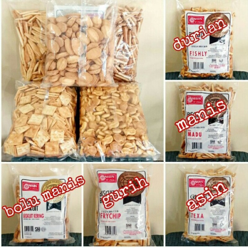 

Biscuit stik Nissin rasa durian fishly isi banyak rasa manis empuk