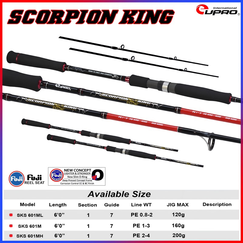 JORAN PANCING EUPRO SCORPION KING JIGGING SPINNING