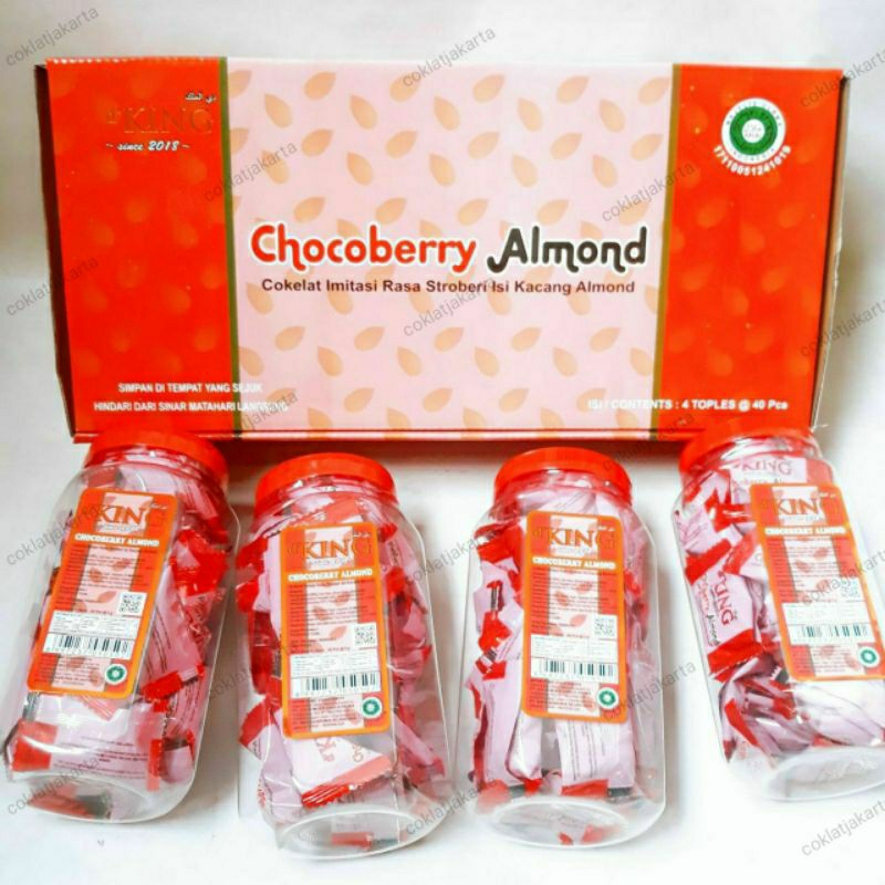 

D'King Chocoberry Almond/Toples (Isi 40 Pcs)