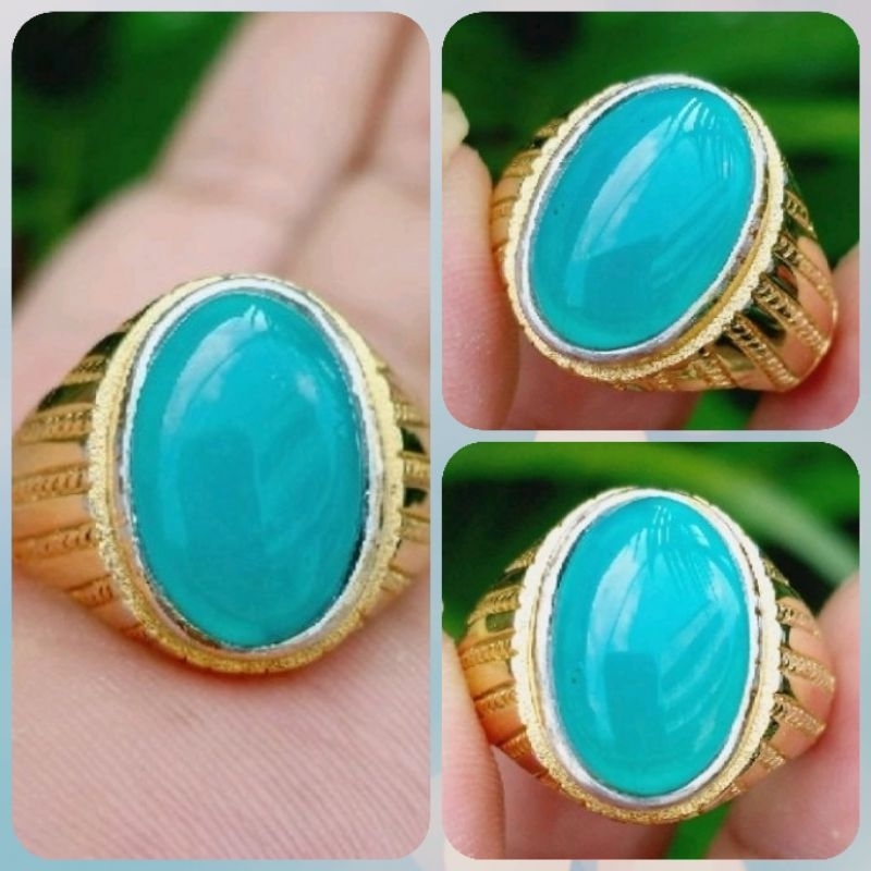 CINCIN BATU BACAN PALAMEA CRYSTAL NATURAL ORIGINAL | TANPA SERTIFIKAT/MEMO LAB